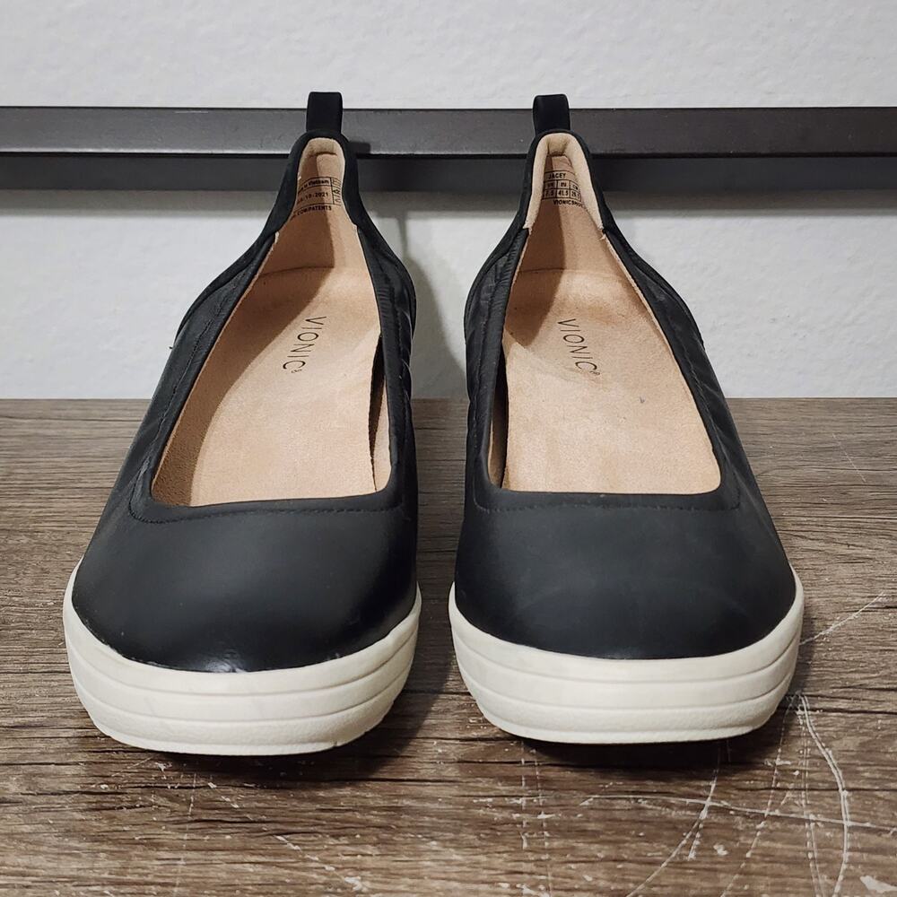 Vionic Jacey Wedge Women's Comfort Heels Shoes Size 9.5 Black - Picture 2 of 9